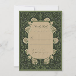 RSVP Regal Emerald Groen Antiek Goud Barok Kaart