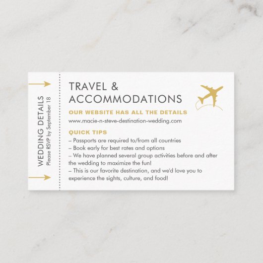 RSVP-reisgegevens bestemming online RSVP-reisgegev Informatiekaartje (Achterkant)