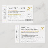 RSVP-reisgegevens bestemming online RSVP-reisgegev Informatiekaartje (Voorkant / Achterkant)