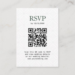 RSVP Reizen Thema Paspoort Sage Groene QR Code Informatiekaartje