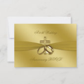 RSVP Religieuze Golden 50th Wedding Jubileum (Voorkant)