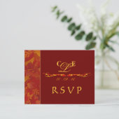 RSVP Reply Cards - herfst Wedding Invitations Kaartje (Staand voorkant)