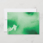 RSVP REPLY RESPONSE stijlvolle waterverf voor eenm Kaartje (Achterkant)