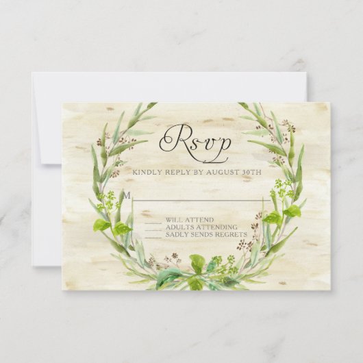 RSVP Respons BOHO Rustic Forest Leaf Seeds Wreater (Voorkant)