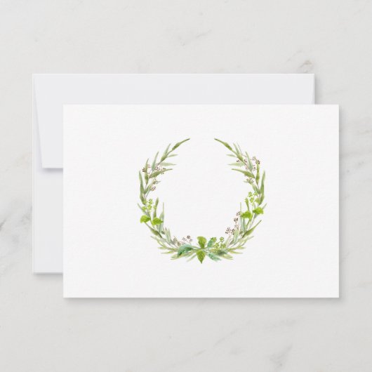 RSVP Respons BOHO Rustic Forest Leaf Seeds Wreater (Achterkant)