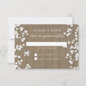 RSVP Respons Country Baby's Breath Bloemen Krans (Voorkant)