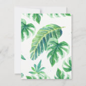 RSVP Respons Flamingo Beach Oceaan Tropische blade (Achterkant)