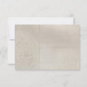 RSVP-respons Floral Romantic  hout Rustisch RSVP Kaartje (Achterkant)