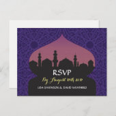 RSVP Respons Huwelijk Briefkaart Arabian Nights (Voorkant / Achterkant)