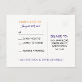 RSVP Respons Huwelijk Briefkaart Arabian Nights (Achterkant)