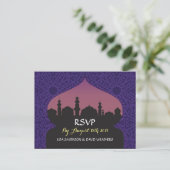 RSVP Respons Huwelijk Briefkaart Arabian Nights (Staand voorkant)