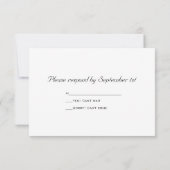 RSVP-respons Kaart bij wijnbouw- en rode Barn Wedd (Achterkant)