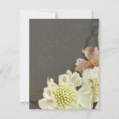 RSVP Respons Kaarten  Modern Flower Flourish (Achterkant)