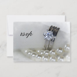 RSVP-respons op diamanten bruiloft RSVP Kaartje