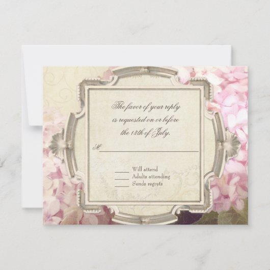 RSVP Respons Parisian  Hydrangea Manor (Voorkant)