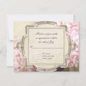 RSVP Respons Parisian  Hydrangea Manor Kaartje (Voorkant)