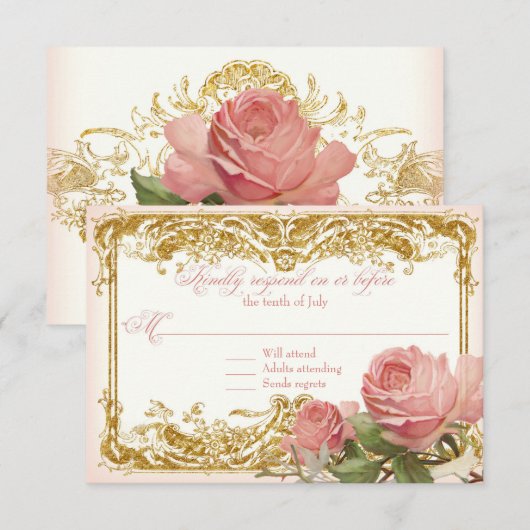 RSVP Respons Parisian Roos Manor House (Voorkant / Achterkant)