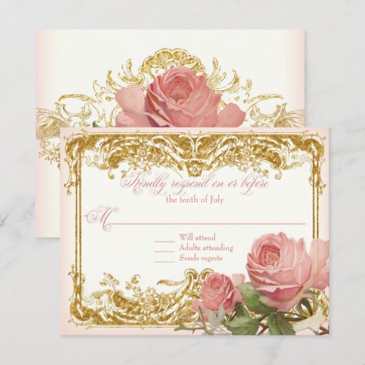 RSVP Respons Parisian Roos Manor House (Voorkant / Achterkant)