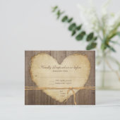 RSVP Respons Rustige houten hek (Staand voorkant)