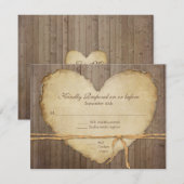 RSVP Respons Rustige houten hek (Voorkant / Achterkant)