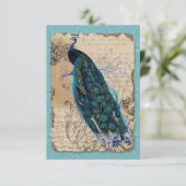  RSVP-respons voor antieke pacten uitnodigen RSVP Kaartje (Staand voorkant)