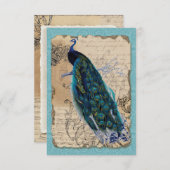  RSVP-respons voor antieke pacten uitnodigen RSVP Kaartje (Voorkant / Achterkant)