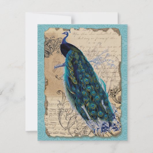 RSVP-respons voor antieke pacten uitnodigen RSVP Kaartje (Voorkant)