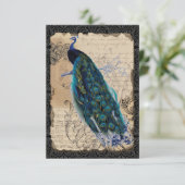 RSVP-respons voor antieke pacten uitnodigen RSVP Kaartje (Staand voorkant)