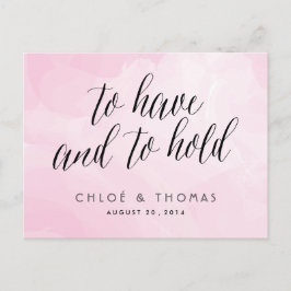  RSVP-respons voor script Waterverf Uitnodiging Briefkaart