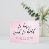  RSVP-respons voor script Waterverf Uitnodiging Briefkaart (Staand voorkant)