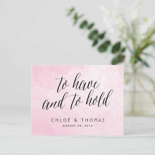  RSVP-respons voor script Waterverf Uitnodiging Briefkaart (Staand voorkant)