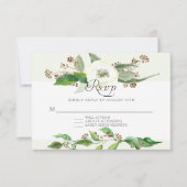 RSVP Response BOHO Rustic Foliage Leaf Wild Roos (Voorkant)