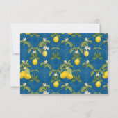 RSVP Response BOHO Rustic Lemon Trellis Floral Art (Achterkant)