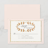 RSVP Response Copper Roos Gold Laurel Leaf Wreater (Voorkant / Achterkant)