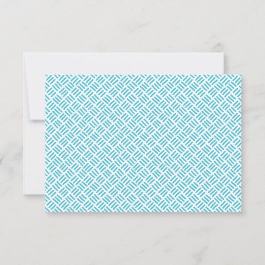 RSVP RESPONSE fun bold block zwart turquoise blauw (Achterkant)