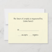 RSVP Response Kaart; de Kus van Gustav Klimt (Achterkant)