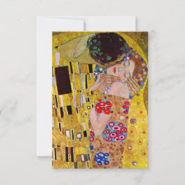 RSVP Response Kaart; de Kus van Gustav Klimt