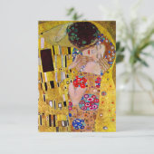 RSVP Response Kaart; de Kus van Gustav Klimt Kaartje (Staand voorkant)