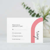 RSVP Response Kaart | Klassieke stijl (Staand voorkant)