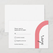 RSVP Response Kaart | Klassieke stijl (Voorkant / Achterkant)