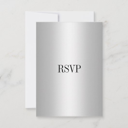 RSVP Response Kaart Silver Alle gebeurtenissen (Voorkant)