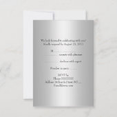 RSVP Response Kaart Silver Alle gebeurtenissen (Achterkant)