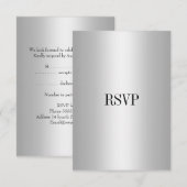 RSVP Response Kaart Silver Alle gebeurtenissen (Voorkant / Achterkant)