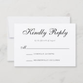 RSVP Response Kaart voor traditionele bruiloft (Voorkant)