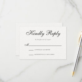 RSVP Response Kaart voor traditionele bruiloft
