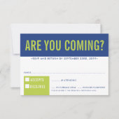 RSVP RESPONSE RESPONSE fun bold block royal blue l (Voorkant)