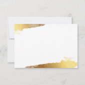 RSVP RESPONSE RESPONSE KAART verguld goud marinebl (Achterkant)