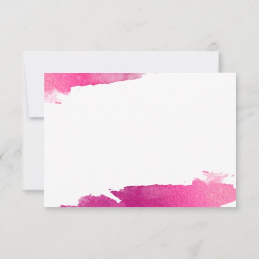 RSVP RESPONSE RESPONSE KAART verguld goudroze zwar (Achterkant)