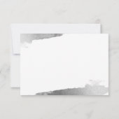 RSVP RESPONSE RESPONSE KAART verguld zilvermarineb (Achterkant)