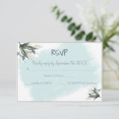 RSVP Response Wedding Kaart (Staand voorkant)